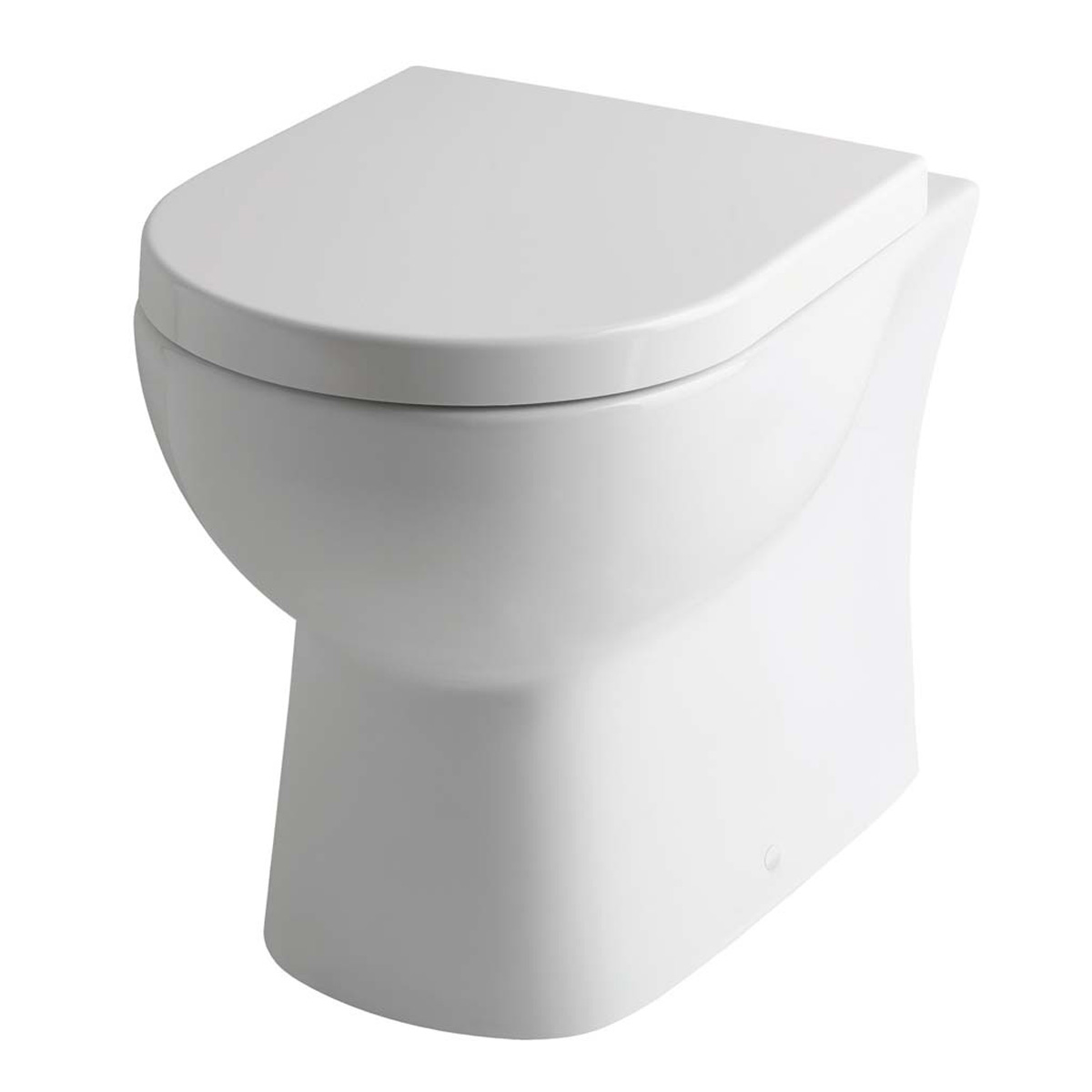 Eastbrook Farringdon randloos staand toilet wit glans