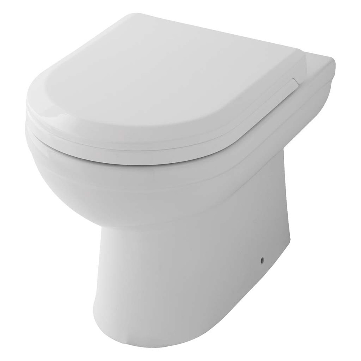 Eastbrook Dura staande randloze toiletpot wit glans