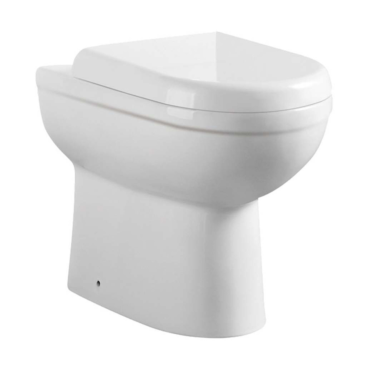 Eastbrook Dura Comfort staande randloze toiletpot wit glans