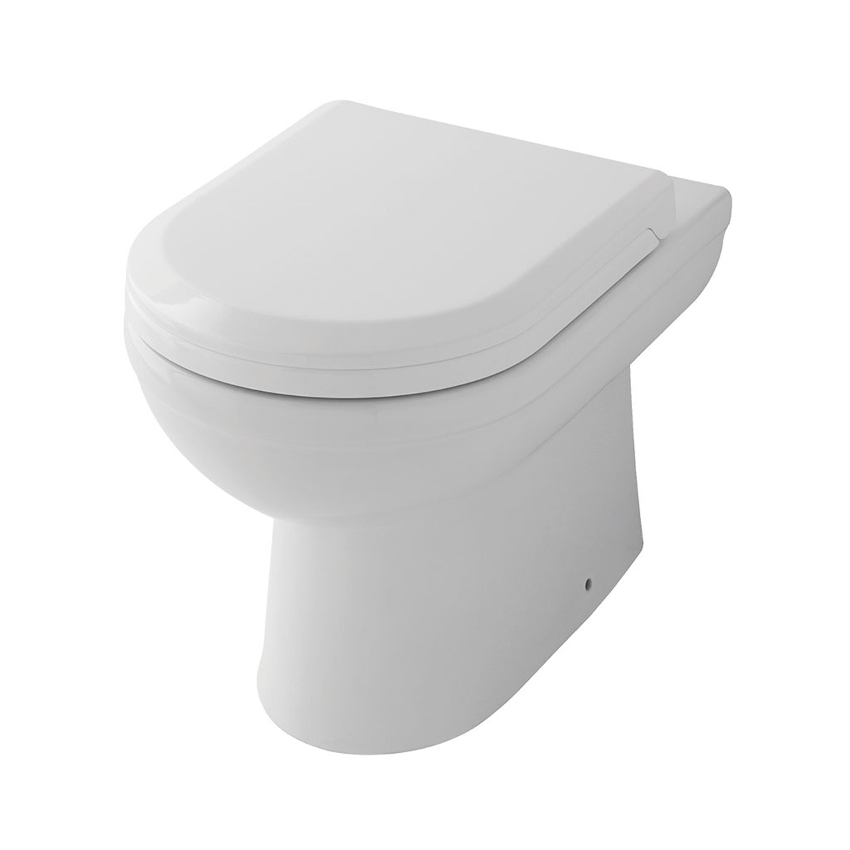 Eastbrook Dura staande toiletpot met vortex spoeling wit glans