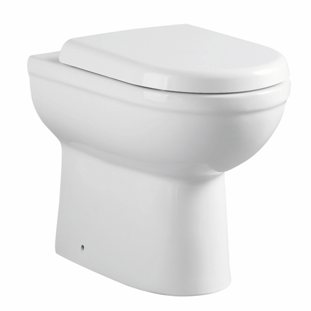 Eastbrook Dura Comfort staande toiletpot met vortex spoeling wit glans