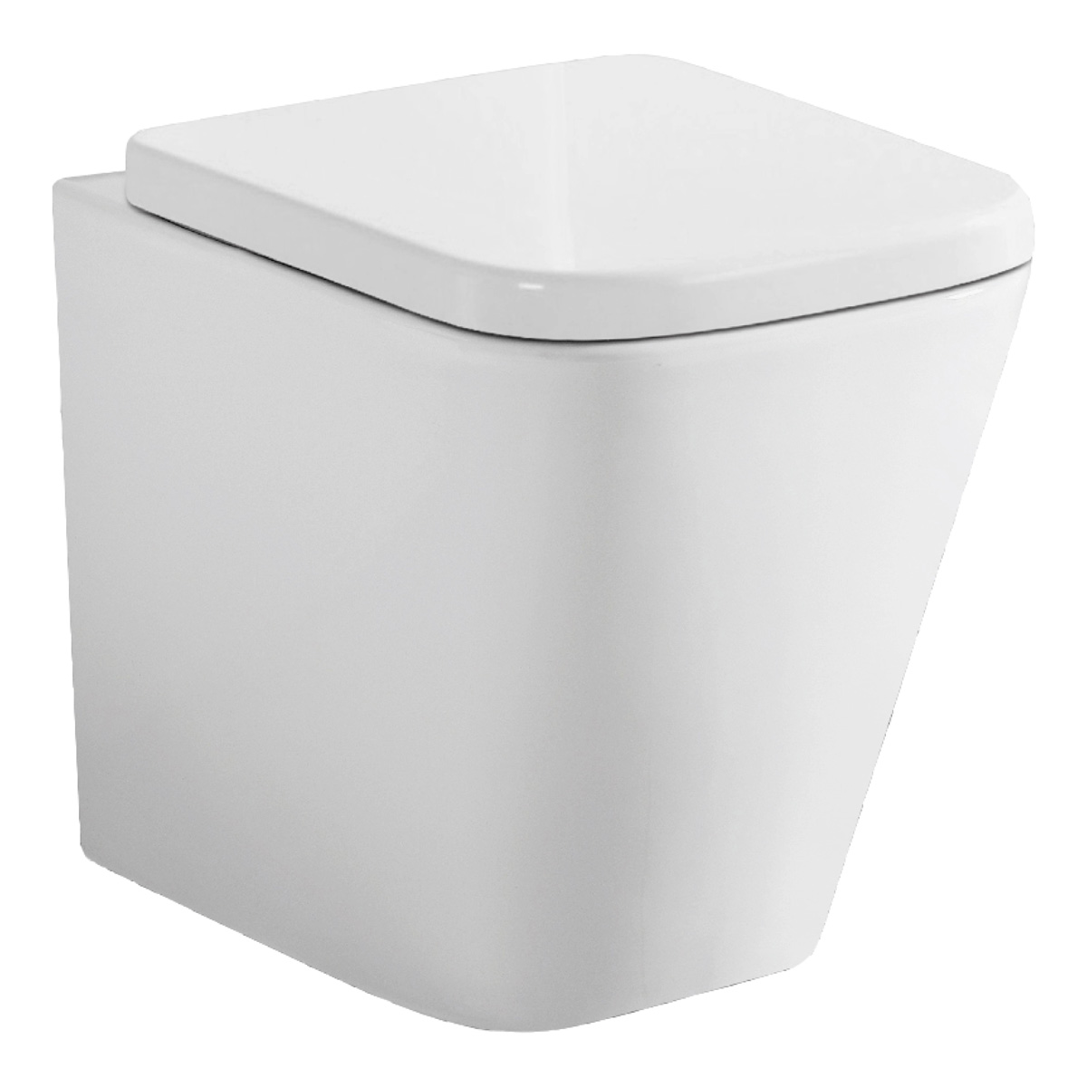 Eastbrook Sudbury randloos staand toilet met vortex spoeling wit glans
