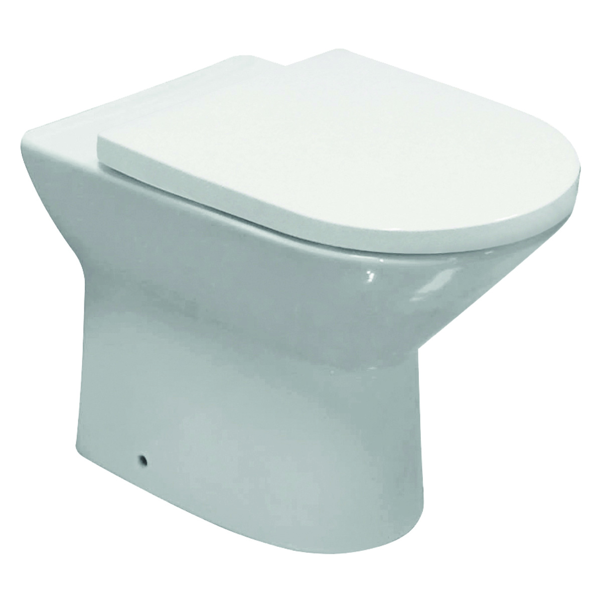 Eastbrook Croxley randloos staand toilet met vortex spoeling wit glans