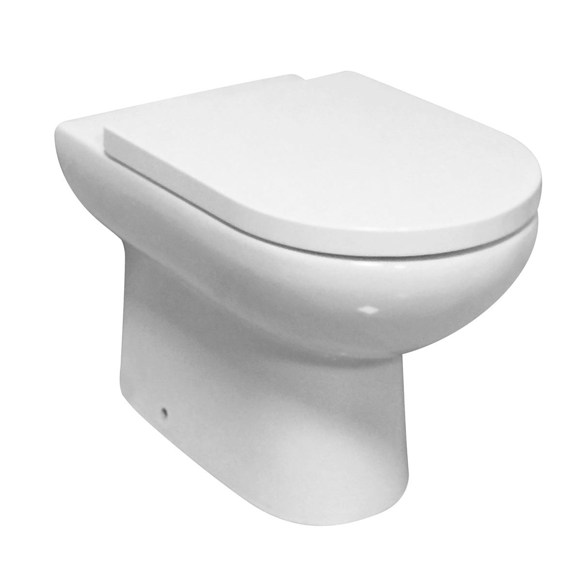 Eastbrook Osterley staand toilet met vortex spoeling wit glans