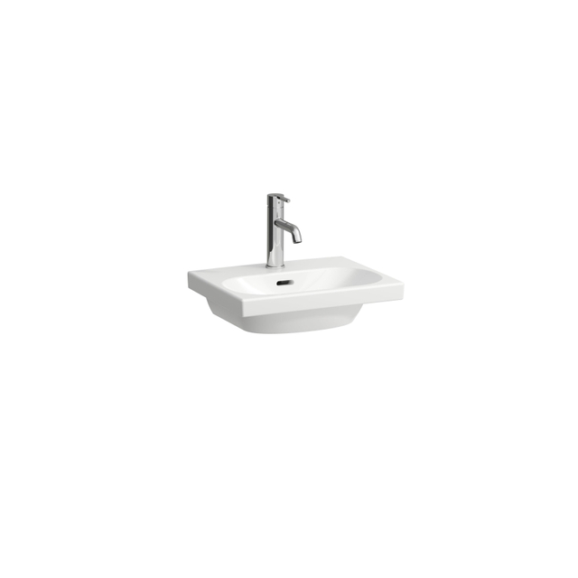 Laufen Lua fontein 45x34x16cm 1 kraangat zonder antikalkbehandeling Keramiek Pergamon h8150810491041