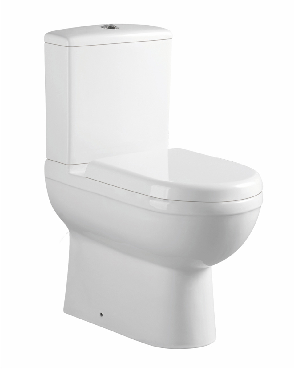 Eastbrook Dura Comfort toiletpot met vortex spoeling back to wall wit glans