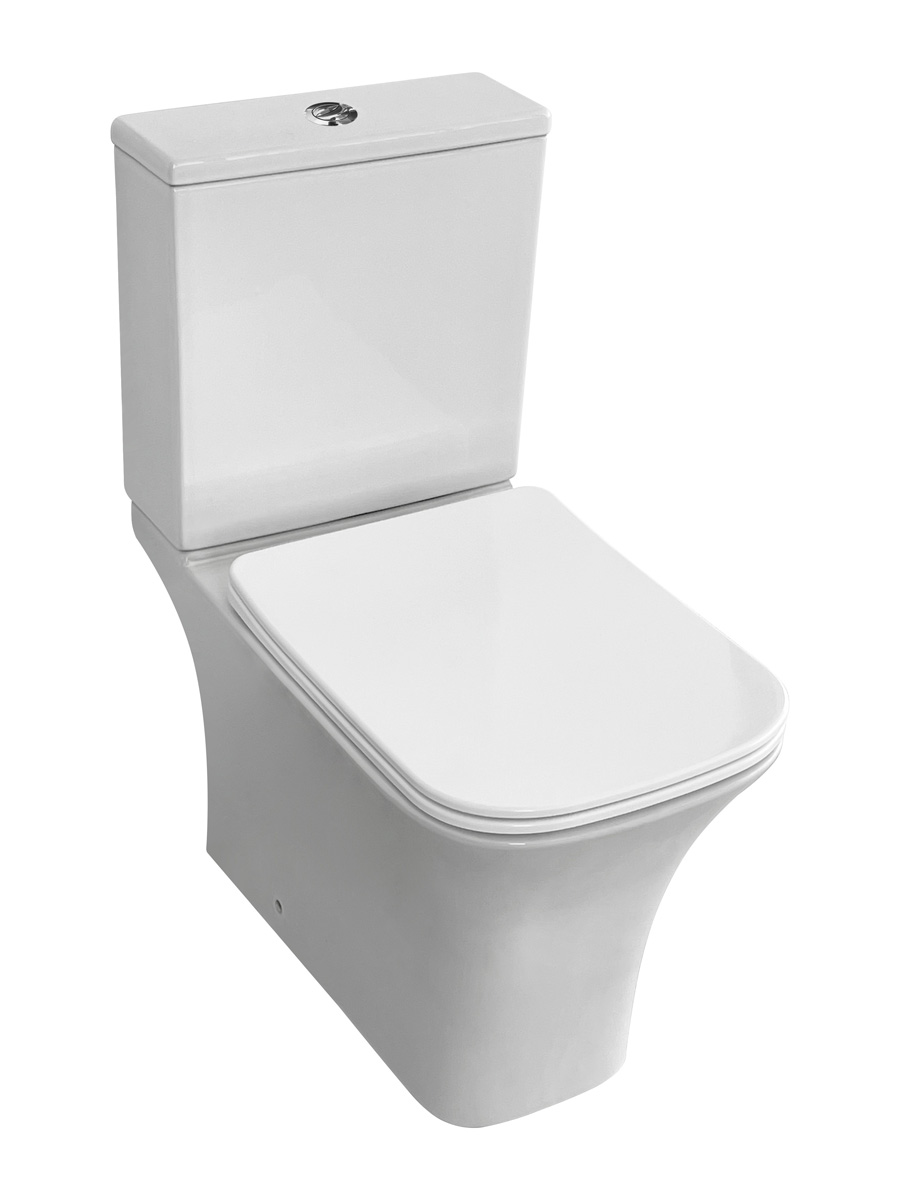 Eastbrook Beddington randloze toiletpot met vortex spoeling wit glans