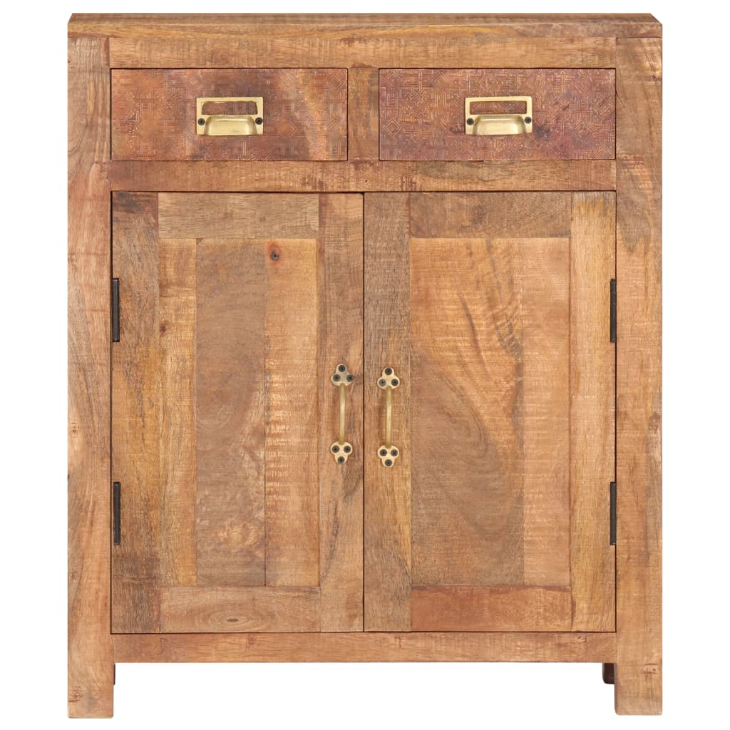 vidaXL Dressoir 65x30x75 cm massief ruw mangohout