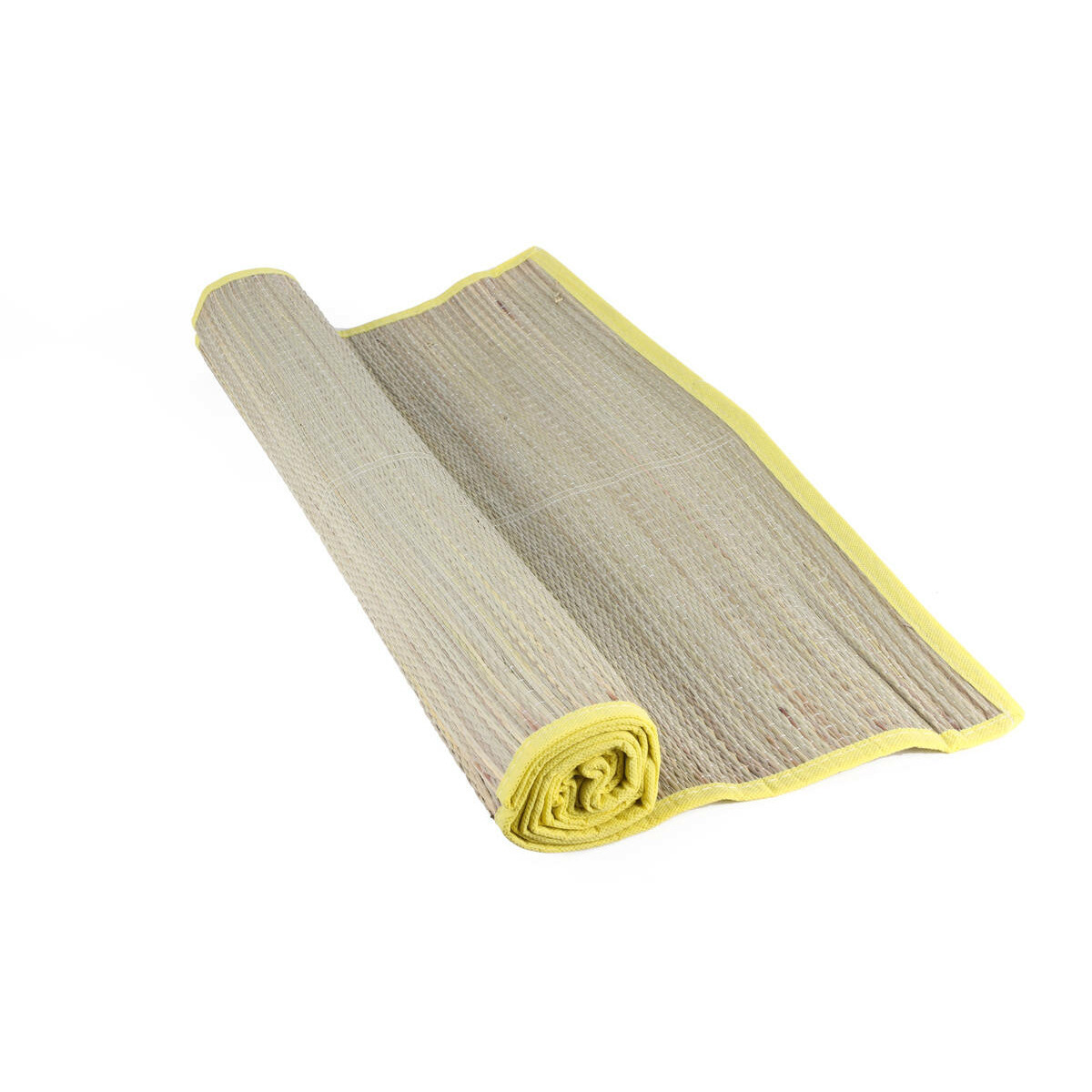 Benson Strandmat - riet - gekleurde bies - 60 x 180 cm - zonmat / buitenmat -