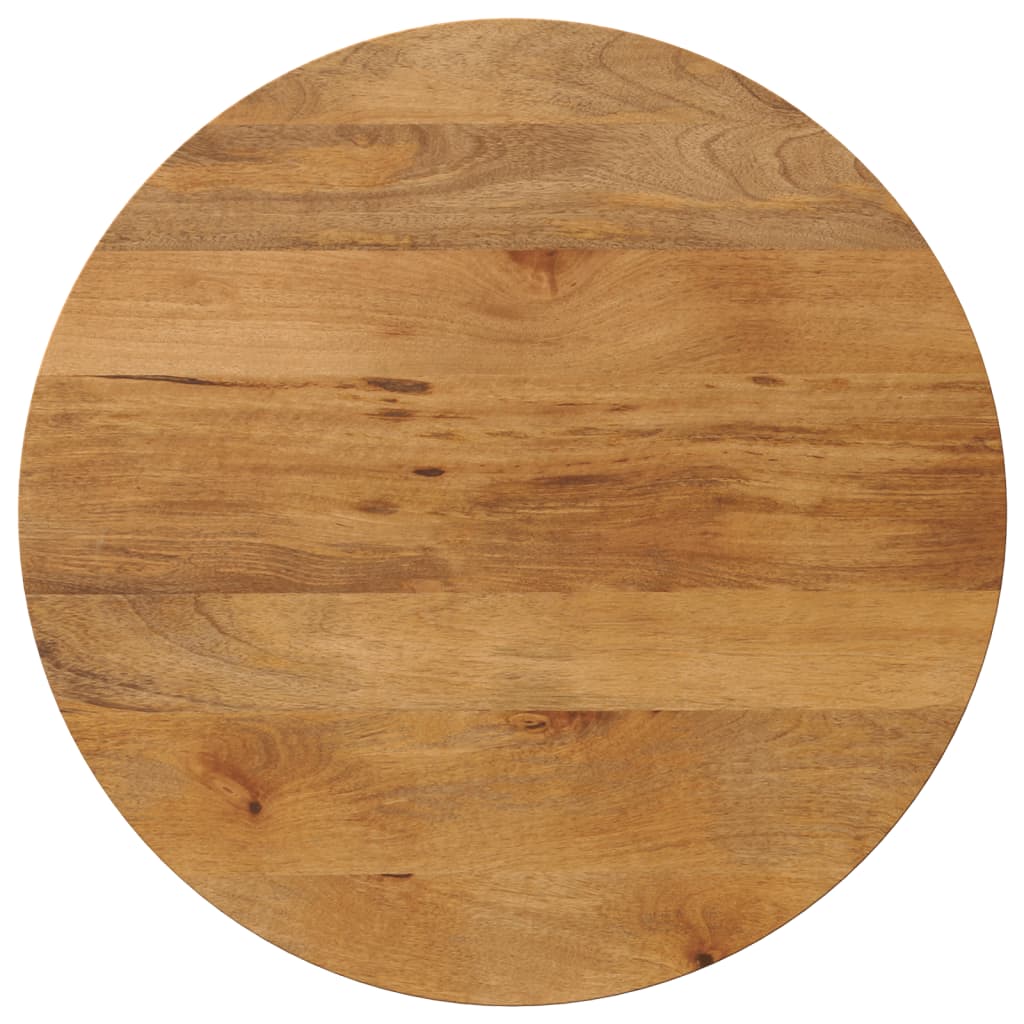 VidaXL Tafelblad rond Ø 90x2,5 cm massief ruw mangohout