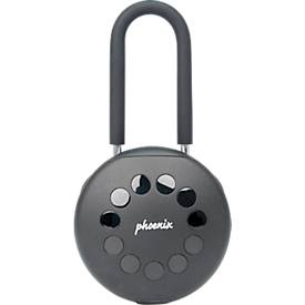 Phoenix Sleutelkluis  Palm KS0213ES, gemotoriseerd sleutelslot, bediening via app, Bluetooth, waterdicht/stofdicht IP65, met slotbeugel, zwart