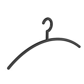 Weber Kleiderbügel Plastic kleerhanger Rudolf Weber KG Nizza, kleerhanger dikte 12 mm, 10 stuks, zwart
