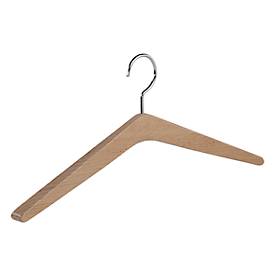 Weber Kleiderbügel Houten kleerhanger Rudolf Weber KG Hout, kleerhanger dikte 22 mm, draaibare haak, 4 stuks, licht gelakt eikenhout