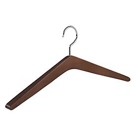 Weber Kleiderbügel Houten kleerhanger Rudolf Weber KG Hout, kleerhanger dikte 22 mm, draaibare haak, 4 stuks, donker gebeitst walnoot