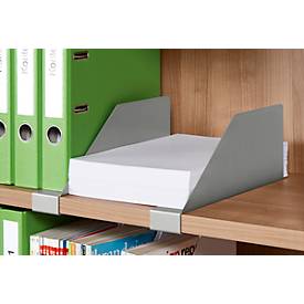 Schäfer Shop Genius Metalen scheidingswand voor rekken & kasten TETRIS WOOD, wit aluminium, 1 stuk