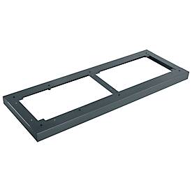 Schäfer Shop Genius stalen sokkel TETRIS WOOD, voor rekken/kasten B 1000 mm, antraciet