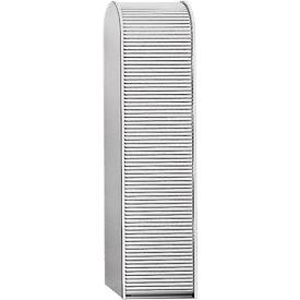 Romp hoge kast B 500 x D 500 x H 2020 mm, aluminium zilver