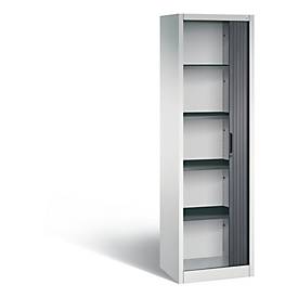 C und P C+P Omnispace rolluikkast, H1980B600T420 mm, lichtgrijs/zwartgrijs