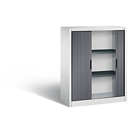 C und P C+P Omnispace rolluikkast, H1230B1000T420 mm, lichtgrijs/zwartgrijs