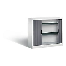 C und P C+P Omnispace rolluikkast, H1030B1200T420 mm, lichtgrijs/zwartgrijs