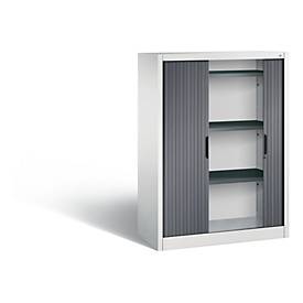 C und P C+P Omnispace rolluikkast, H1345B1000T420 mm, lichtgrijs/zwartgrijs