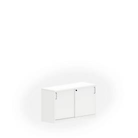 Bijzet schuifdeurkast NEVADA, b 1200 x h 740 mm, wit