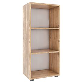 Boekenkast - hout - B 490 x D 320 x H 1080 mm - honing eiken decor