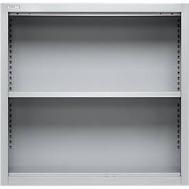 Schäfer Shop Select bovenschap MS, 2 OH, B 800 x D 400 x H 800 mm, plaatstaal, aluminium wit