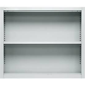 Schäfer Shop Select bovenschap MS, 2 OH, B 950 x D 400 x H 800 mm, plaatstaal, lichtgrijs