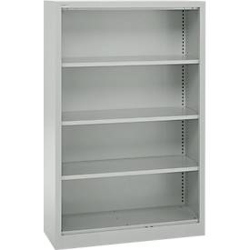 Schäfer Shop Select stellingkast MS, 4 OH, B 950 x D 400 x H 1584 mm, plaatstaal, lichtgrijs