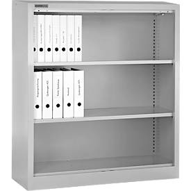 Schäfer Shop Select stellingkast MS, 3 OH, B 950 x D 400 x H 1215 mm, plaatstaal, verkeerswit
