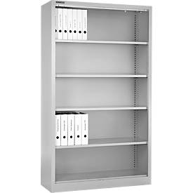 Schäfer Shop Select stellingkast MS, 5 OH, B 950 x D 400 x H 1935 mm, plaatstaal, verkeerswit