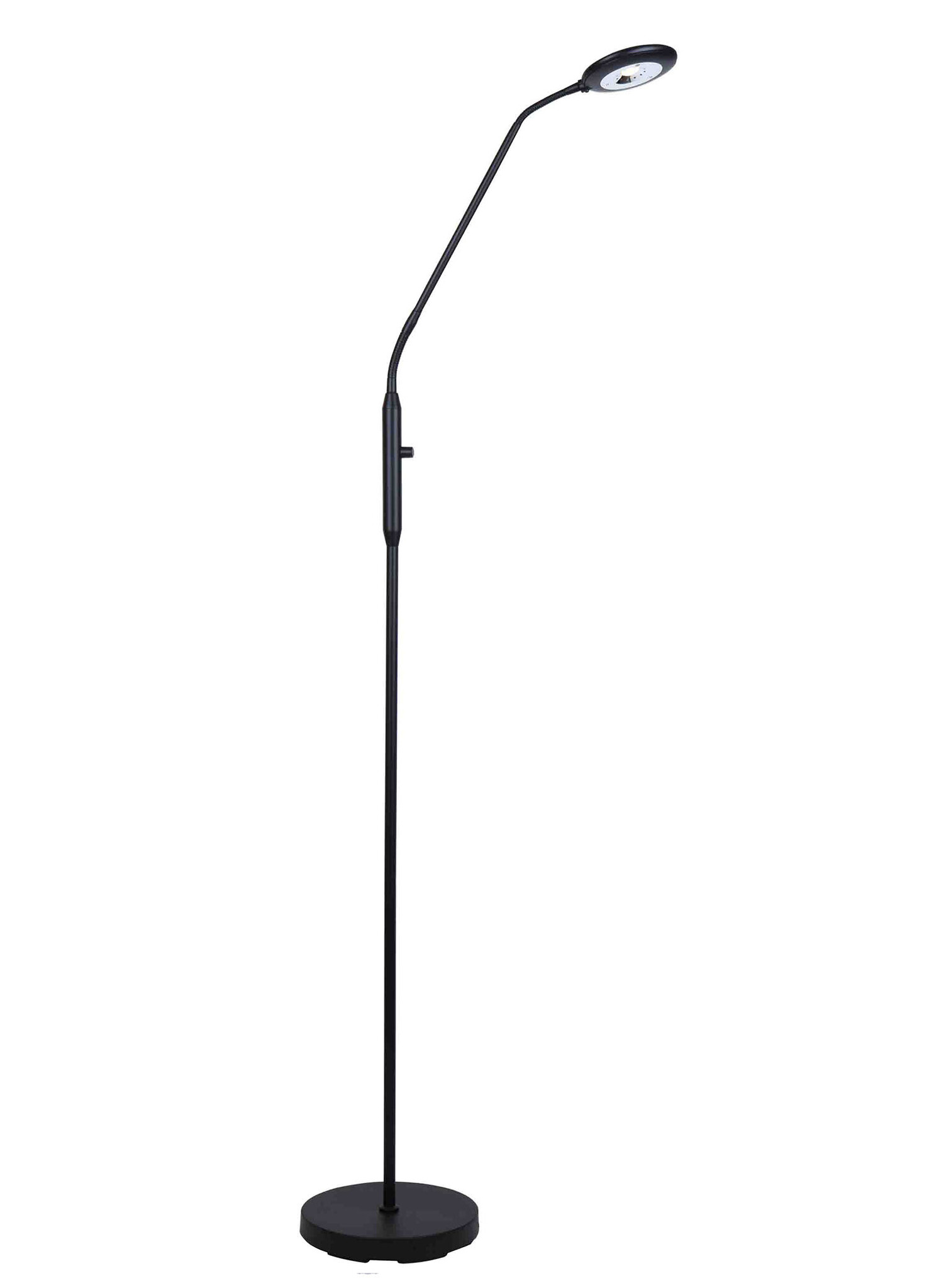 Artdelight Vloerlamp UFO H 140 cm zwart