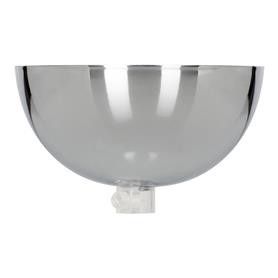 Bailey plafondkap komvorm chroom + transparante kabel grip