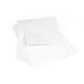 Inlegfolie voor laserprinter, B 150 x H 150 mm (voor 4 afstandhouders), 10 stuks.