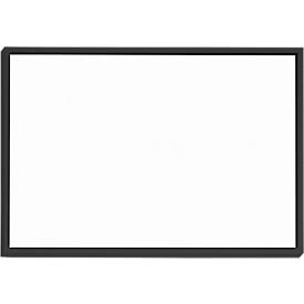 Moedel Leit- und Orientierungssysteme moedel deurbord Madrid, DIN A6, liggend formaat, aluminium frame, polyester afdekplaat, zelfklevende bevestiging, B 150,5 x H 105,5 mm, zwart