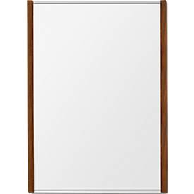 Moedel Leit- und Orientierungssysteme moedel wandbord LMH DIN A4, staand formaat, personaliseerbaar, zelfklevend of schroefbevestiging, B 221,5 x H 299,5 mm, zilver/walnoot