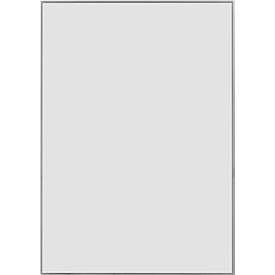 Moedel Leit- und Orientierungssysteme moedel wandbord Madrid, DIN A3, aluminium frame, zelfklevende bevestiging, polyester afdekplaat, B 299,5 x H 422,5 mm, zilver