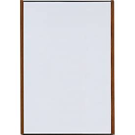 Moedel Leit- und Orientierungssysteme moedel wandbord LMH, DIN A3, staand formaat, frame van hout en aluminium, zelfklevend of schroefbevestiging, B 308,5 x H 422,5 mm, zwart/walnoot