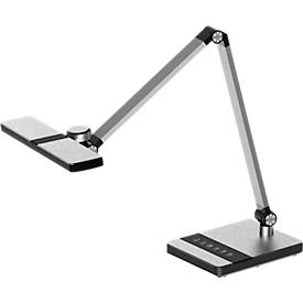 Hansa-by-styro Hansa Nimbus LED tafellamp, traploos dimbaar, met tiptoetsbediening, zilver