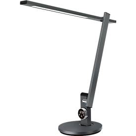 Hansa-by-styro Beam LED tafellamp, traploos dimbaar, memoryfunctie, draaiknopbediening, donkergrijs