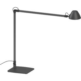Waldmann LED-werklamp LUCIO, 4000 K, draaibaar, kantelbaar en in hoogte verstelbaar, 4 W, umbra grijs RAL 7022