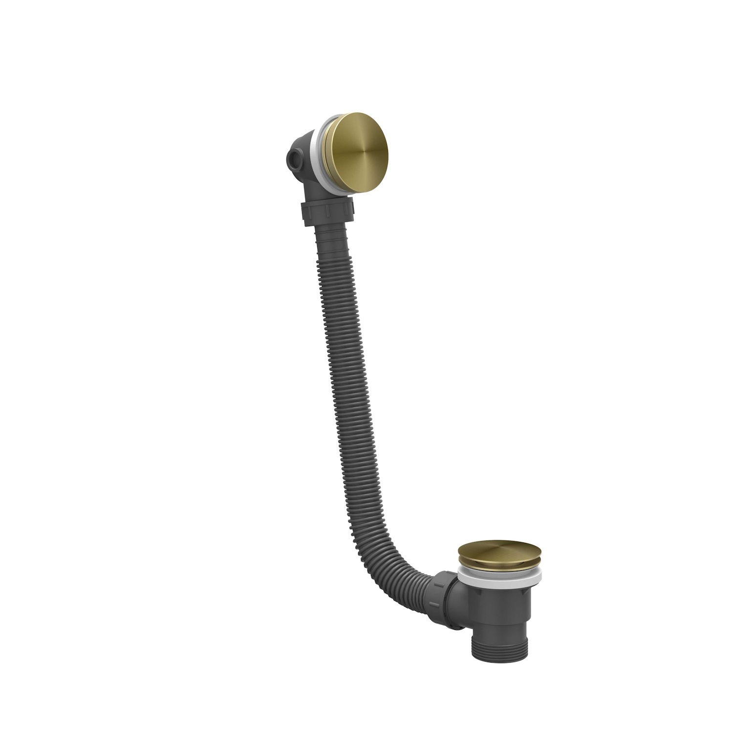 IVY Badoverloop Vulcombinatie  RVS316 Geborsteld Mat Goud PVD