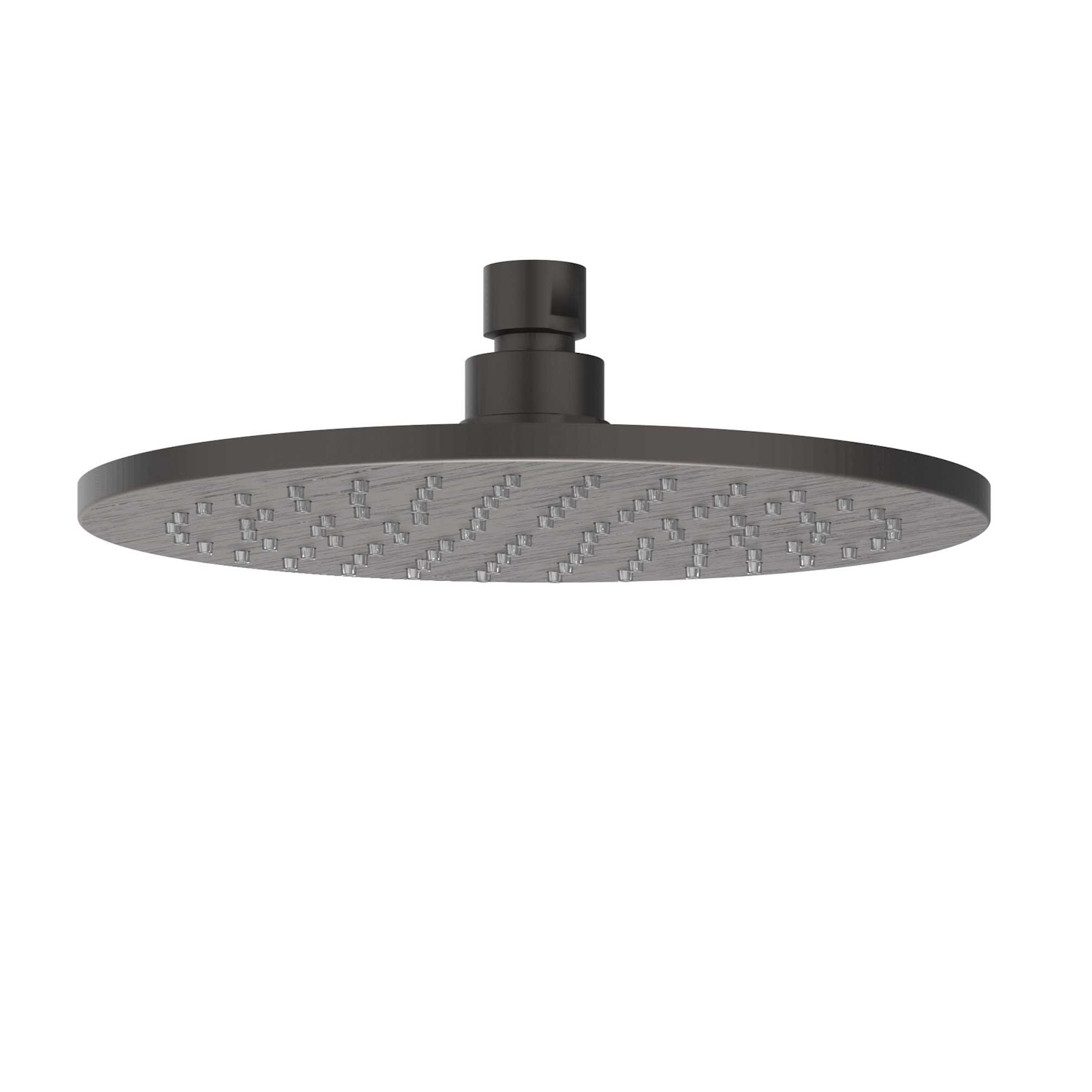 IVY Hoofddouche  Medium 25 cm Anti-Kalk Nozzels RVS316 Geborsteld Carbon Black PVD