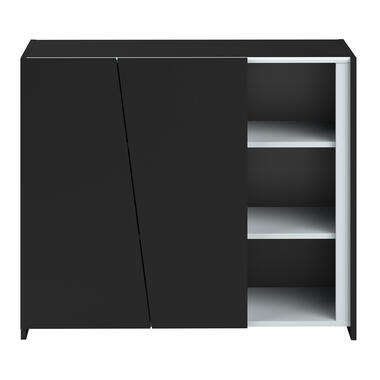 Leen Bakker Dressoir Levi - zwart - 79x93x40 cm