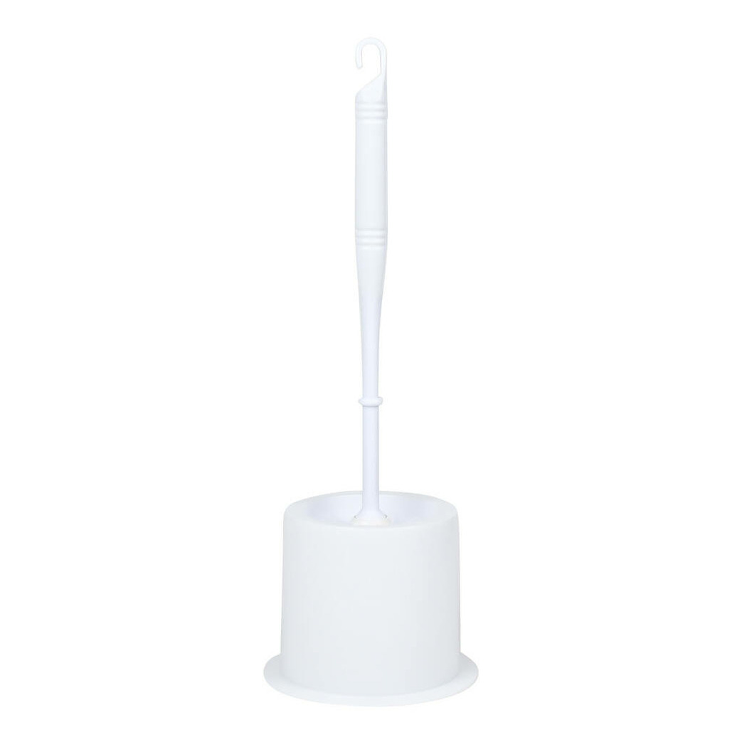 Benson Wc Borstel - met houder - wit - kunststof - toiletborstel -