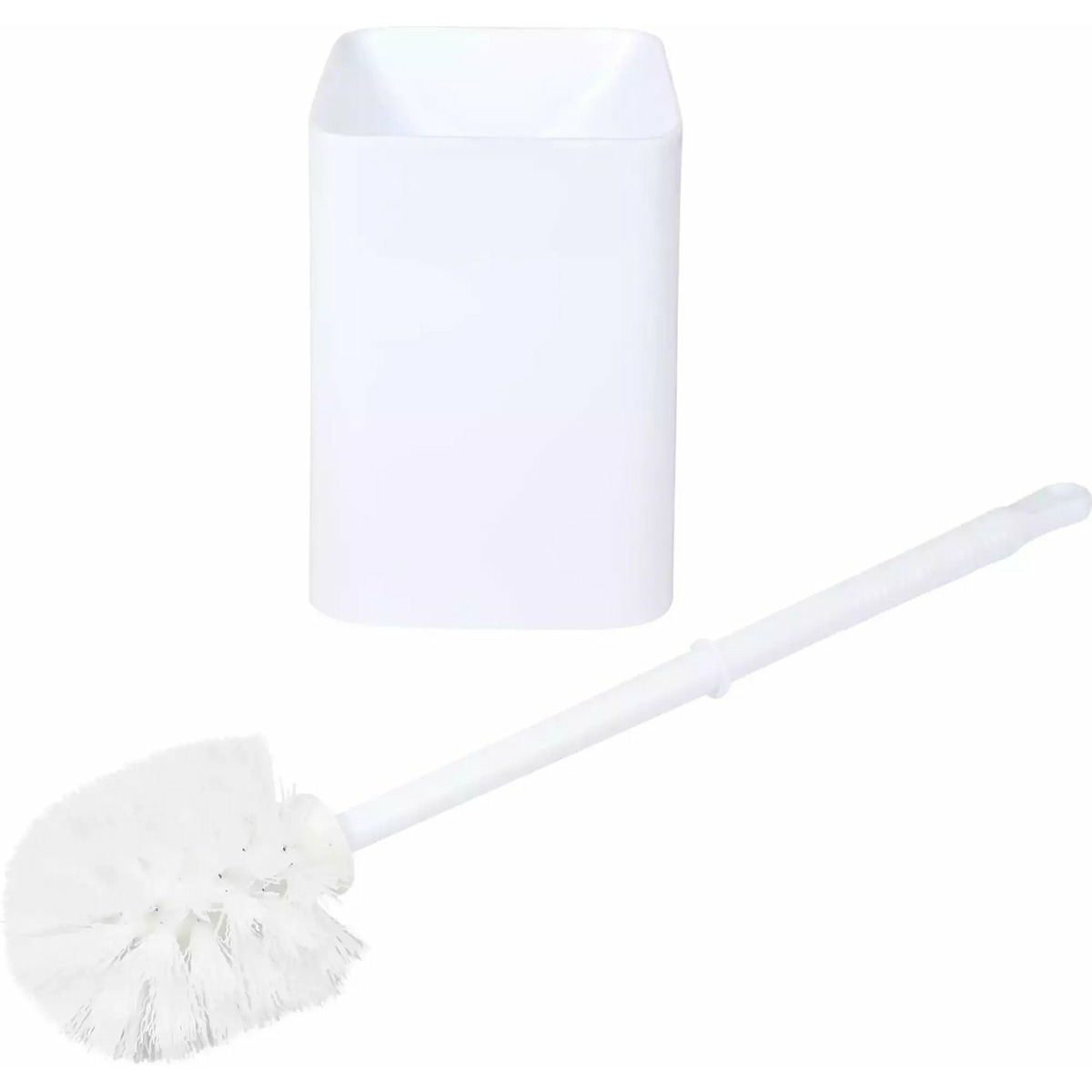 Benson Toiletborstel met houder - wit - kunststof - WC borstel -