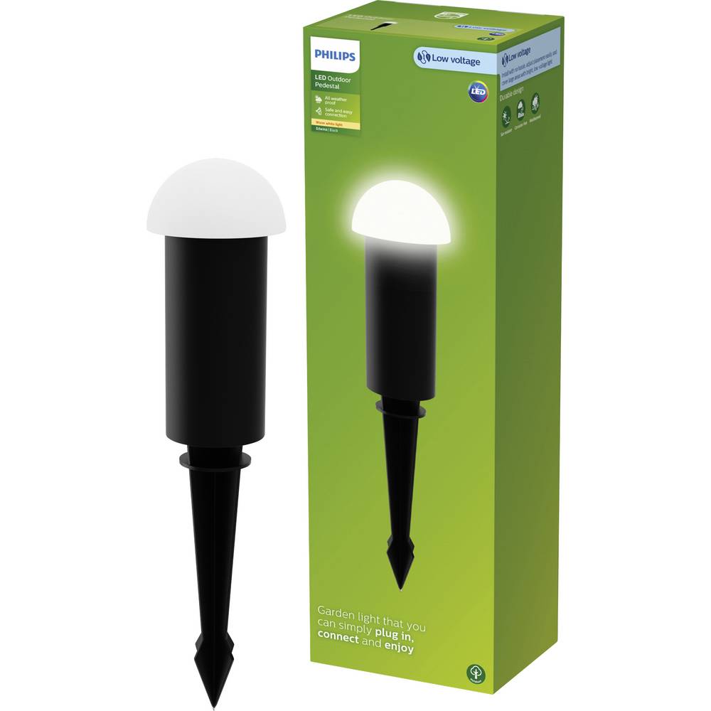 Philips LED Philips Lighting 929004659401 Edwina Staande LED-buitenlamp LED 1.5 W Zwart