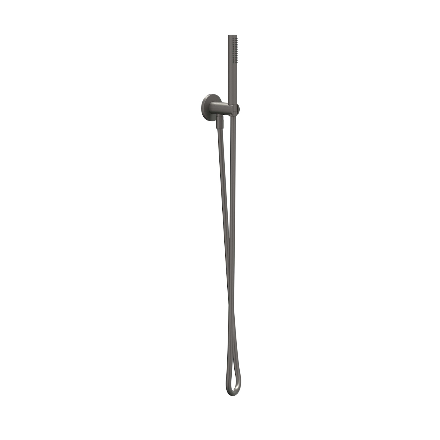 IVY Handdoucheset  Set Bestaande Uit Doucheslang 150 cm, Wandhouder Met Uitlaat En Staafhanddouche Geborsteld Metal Black PVD