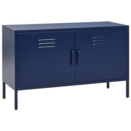 Beliani  URIA - Kantoorkast - Blauw - Staal